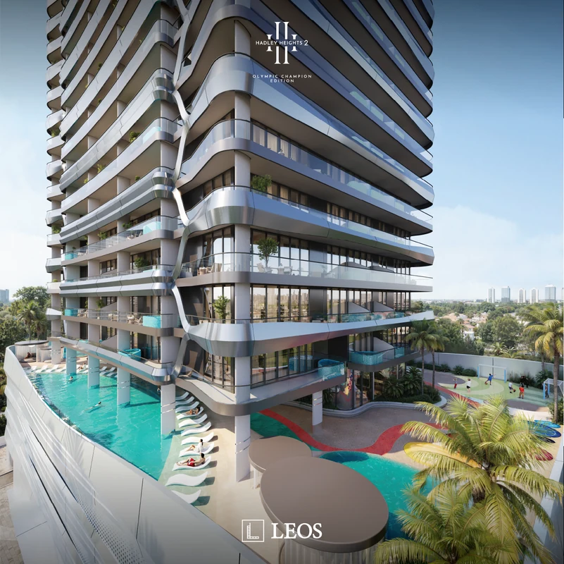 Hadley Heights 2 — апартаменти с басейни в Dubai Sports City — визуализация 2