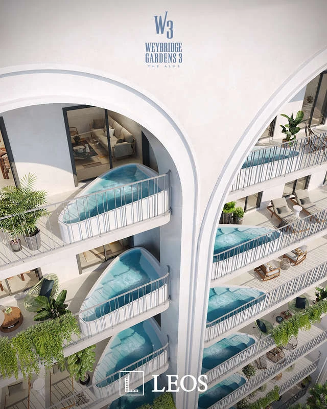 Weybridge Gardens 3 — The Alps в Dubailand — визуализация 5