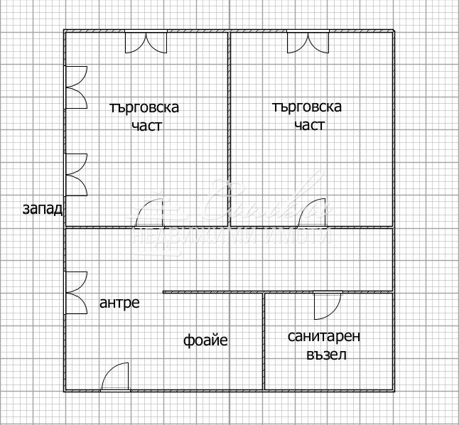Търговско помещение със статут на МАГАЗИН - кв. Център!